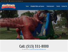 Tablet Screenshot of cincinnatiinflatables.com